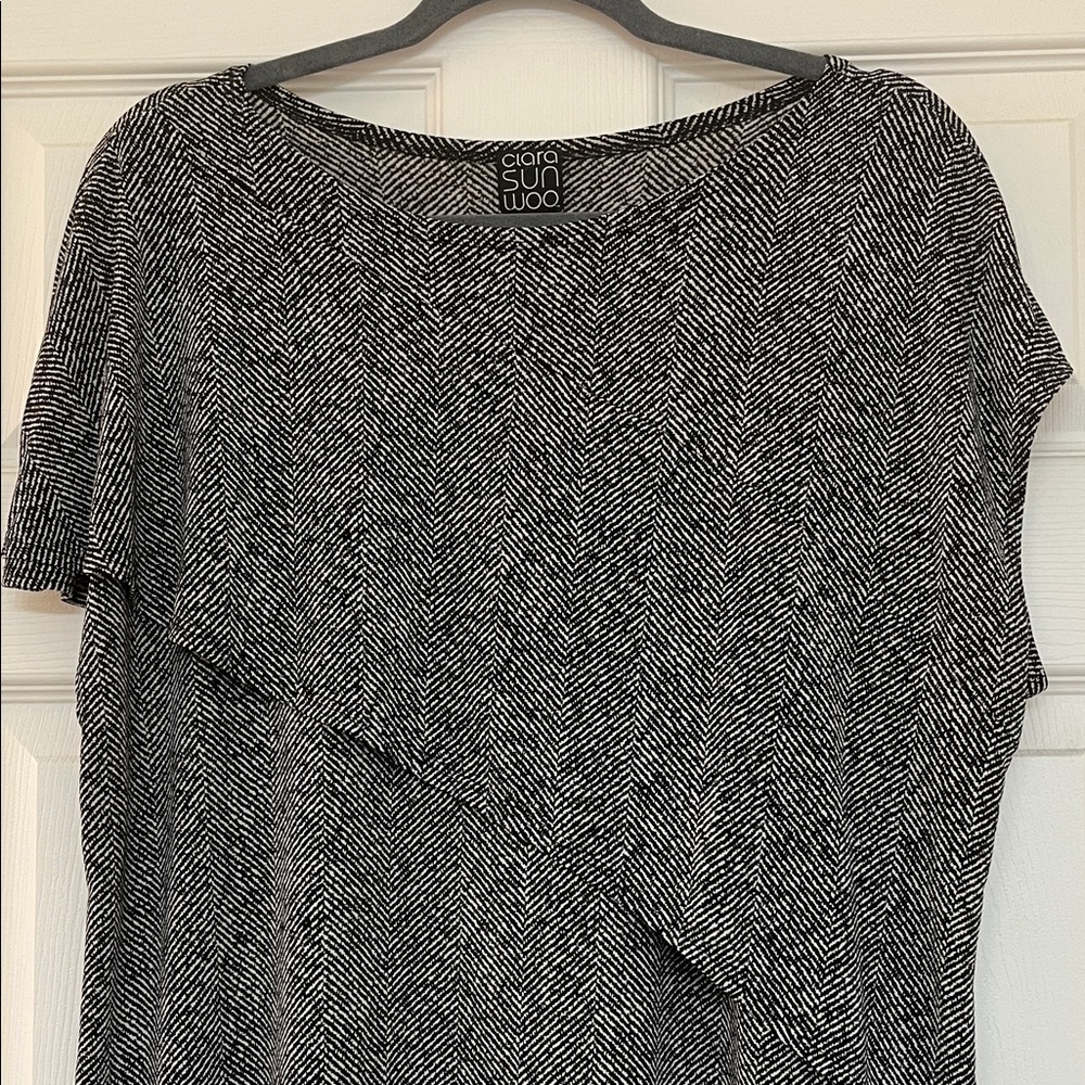 Black and White Women's Top